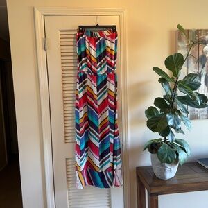 Lulalife Multicolor Chevron Backless Dress from New Zealand